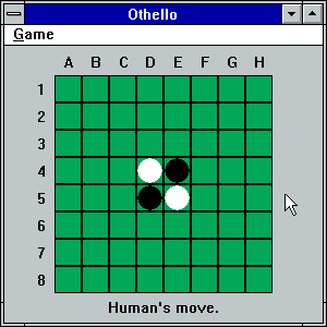 Screenshot of Othello running on Windows NT 3.51.